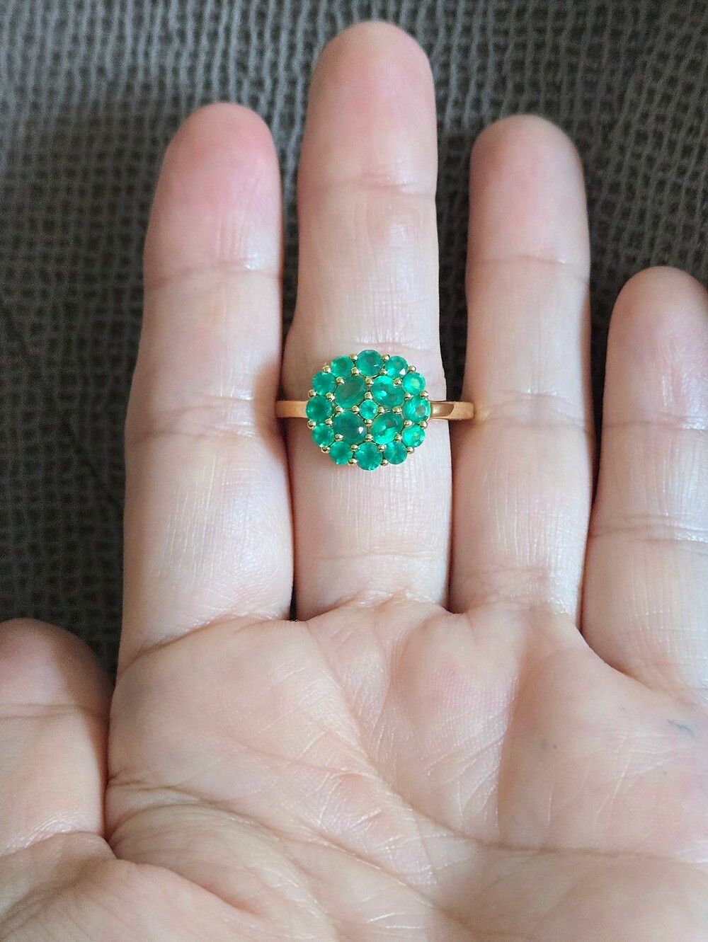 Shivam Green💚 Onyx Floral🌸 Cluster Ring💍 - NWT - Picture 4 of 16